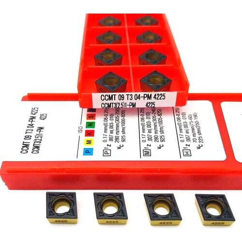 Carbide Insert CCMT09T304 PM 4225 Metal Turning Tool Turning Tool Tool End Mill CCMT 09T304 Turning Insert Parts Tool