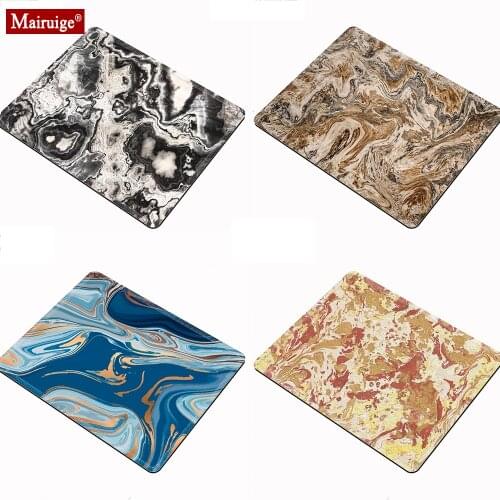 Blue Texture Marble Mouse Pad Pattern Simplicity Small Mouse Mat Office Desk Mats Pc Computer Mousepad 18x20cm