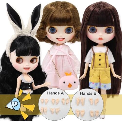 ICY DBS Blyth Doll 1/6 bjd joint body matte face ob24 toy custom articulated doll gift hands 30cm