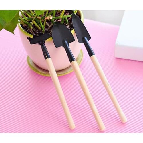 Mini Shovel Shovel Three Sets Of Garden Tools Potted Plant Maintenance Clothes Wooden Handle Garden Tools