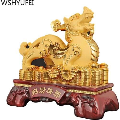New style Creative resin decorations Auspicious gifts Living room bedroom office Desktop decorations Shop decoration WSHYUFEI