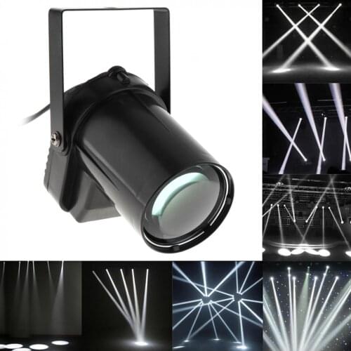 New 3W LED White Beam Pinspot Light Spotlight 200-220LM Stage Lighting Effect for DJ Disco / KTV / Bar