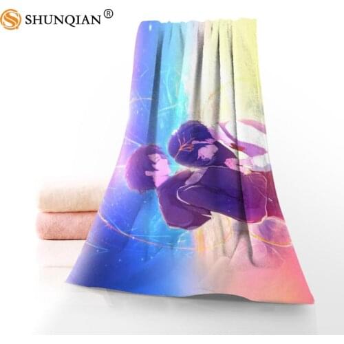 Face Towel/Bath Towel Custom your name Microfiber Hair/Face/Shower Towels Size 35x75cm, 70x140cm