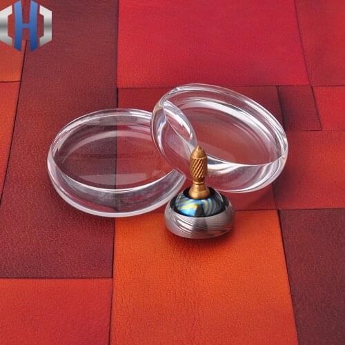 Hand Gyro Special Base Display Stand K9 Crystal Glass Adult EDC Toy Tools