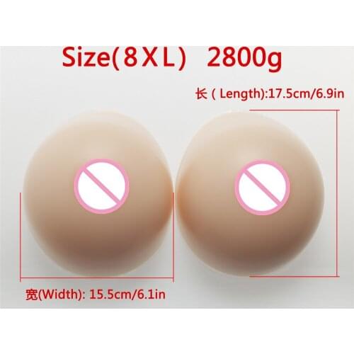 Silicone Breast Forms 2800g/Pair Crossdress Drag Queen False Artificial Breasts Fake boobs Realistic Medical Silicone Breast