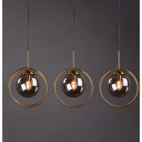 Modern LED Pendant Lamps Nordic Simple Glass Decor Pendant Lights Pending Lighting Living Room Hanging Light Fixtures Luminaire