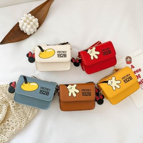 Disney cartoon new girls wide shoulder strap accessories messenger bag fashion all-match single shoulder coin storage bag