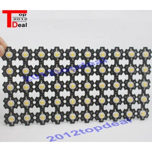 1w 3w high power Warm White 3000-3200k LED Bulb Light Lamp With 20mm pcb