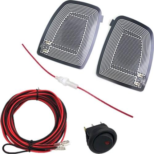 Upgrade14.5*8cm Universal Quick Warm 12V Car Side Mirror Glass Heater heated Defogger Pad Mat No rain No fog