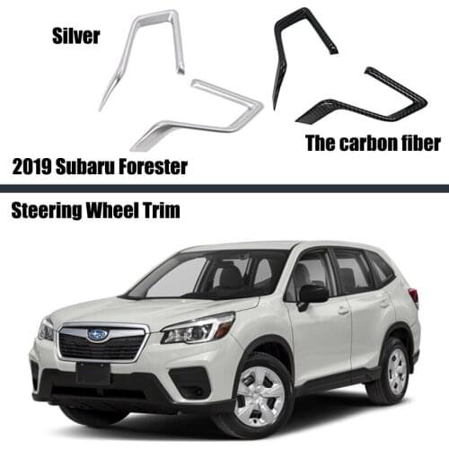 For Subaru Forester 2019 2020 Interior Steering Wheel Trim Decoration Cover Sticker ABS Chrome Car Accessories