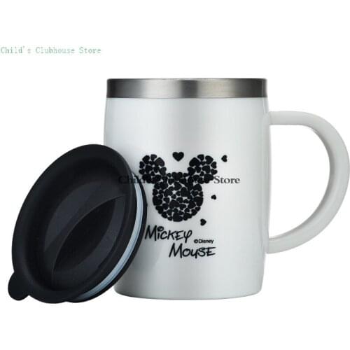 Disney Water Cup 304 Stainless Steel Insulated Office Cup with Lid Student Coffee Cup for Men and Women