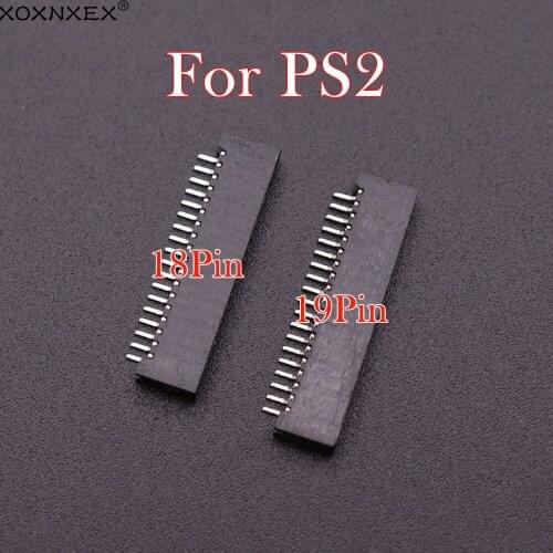 6PCS/LOT For Playstation 2 PS2 Flexible Ribbon Cable Conductive Film Socket Connector 18pin 19pin Block