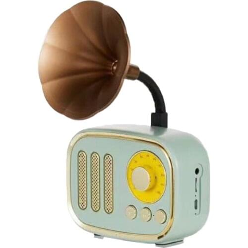 NEW A67 Creative Retro Gramophone Mini Wireless Bluetooth Speaker Desktop Computer Speaker 32GB bluetooth mini speaker FM