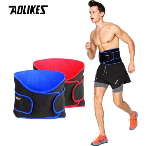AOLIKES 1PCS Breathable Sports Pressurized Back Waist Support Plus Size Elastic Fitness Bodybuilding Brace Weightlifting Belt