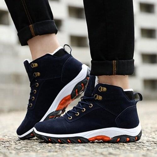 New fashion trends comfortable mens wear boots, outdoor hiking boots Martin boots, autumn and winter warm shoes