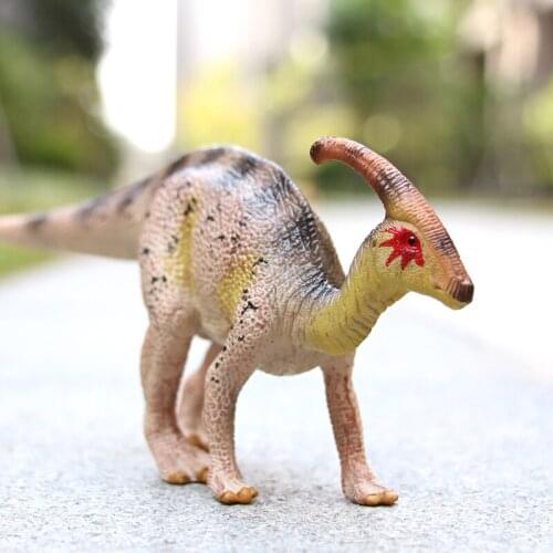 Herbivorous Dinosaurs Walking Posture Parasaurolophus Model Toy Static PVC Dinosaurs Action Figures for Boys Gift