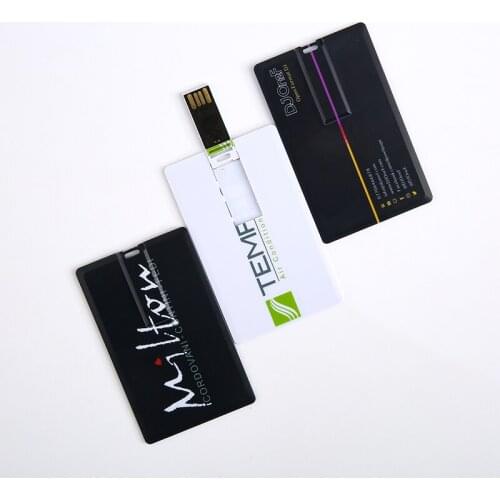 Custom Logo Credit Card Usb Thumb Drive Wedding Gift 4GB/8gb/32gb/64gb Flash Memory Stick With Your Logo Both Sides Printing