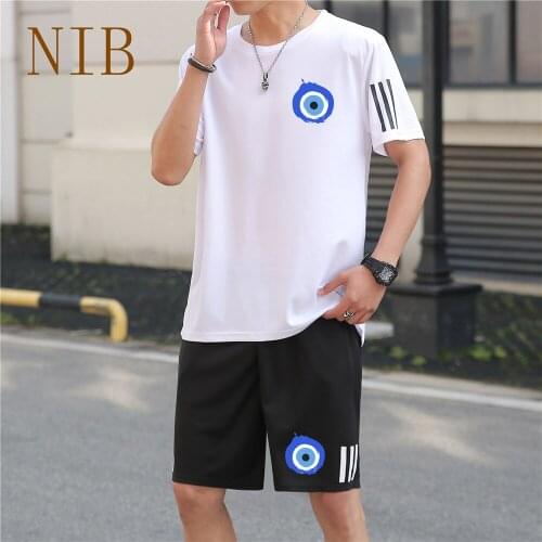 Evil Eye printed suit men/women Sportswear Tennis clothing Running clothes Beach pants Elastic breathable quick-drying T-shirt