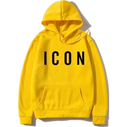 Harajuku Men Hoodies Icon Print Sweatshirt Hot Sale Fashion Hoodie Casual hip hop Sweatshirts 2020 Autumn Winter Men Tracksuit