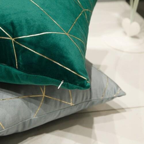 Nordic ins velvet bronzing pillow with core pillow living room sofa bedside cushion bay window decorative pillow