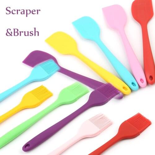 2019 Newest Silicone Brush Baking Bakeware Bread Cook Brushes Pastry Oil Non-stick BBQ Basting Brushes Tool Best Kitchen Gadget