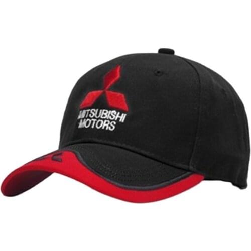 2021 New Fashion Unisex 3D Mitsubishi Hat Adjustable Cap Baseball Cap Hat Leisure Truck Hat