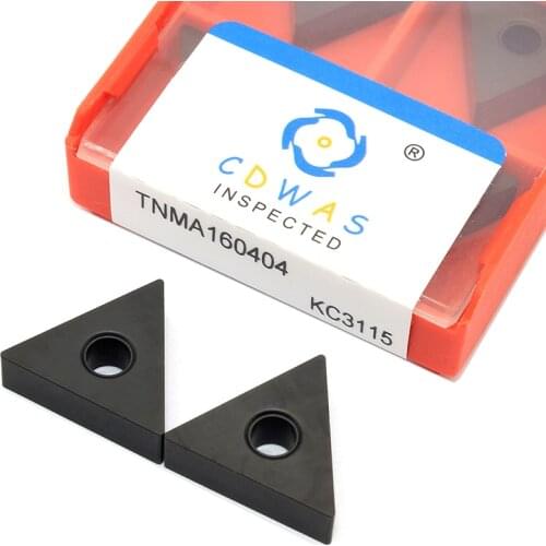 10PCS TNMA160404 KC3115 Flat Carbide Inserts TNMG 160404 High Quality External Turning Tool CNC Lathe Cutter Tool For Cast Iron