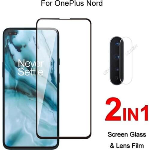 Full Cover Glass For Oneplus Nord Screen Protector Protective Tempered Glass Explosion Proof & Camera Lens Film