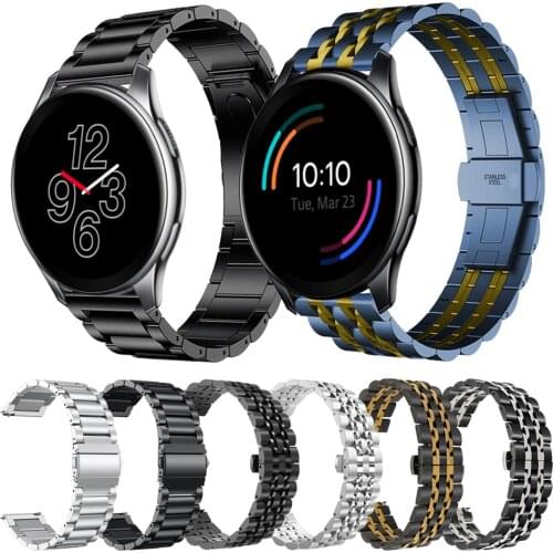 For Oneplus Smartwatch Strap for one plus Bracelet Replacement Watchbands Classic Metal stainless steel Wrist Band