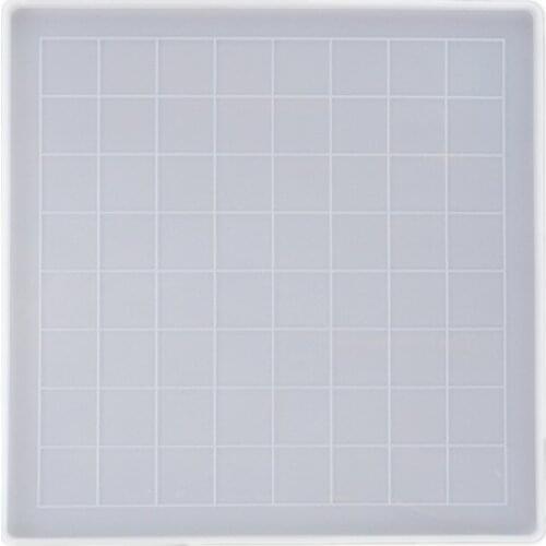 T84A Handmade Chess Set and Checker Game Board Resin Casting Mold International Checkers Toy Silicone Mould Epoxy Resin Craft