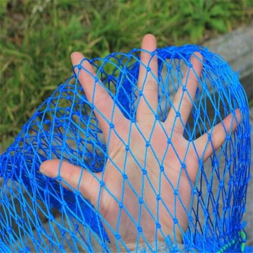 Blue fishing net Fish bag Thickening and enlargement Net bag Beach toy bag Outdoor supplies storage bag 90cm ,130cm Blue mesh