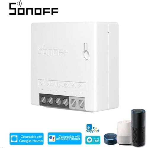 SONOFF MINI R2 DIY WiFi Switch Two Way Smart Switch Small Body Timer Light Switch Remote Control Module MINIR2 for Alexa Google
