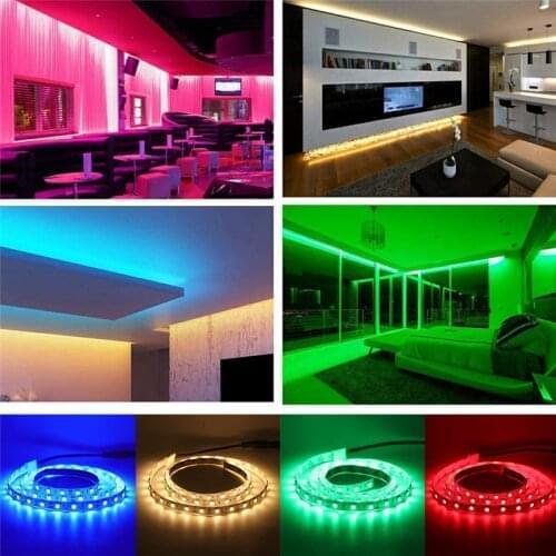 RGB LED Strip Light 5V USB 1/2/3/5m 2835 SMD LED Flexible Tape HDTV TV Desktop PC Bottom Screen Lighting Bluetooth Control 5Z