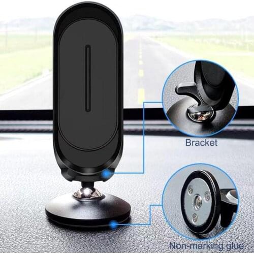 Universal Magnetic Convenient Car 360-Degree Rotation Mobile Phone Holder Stand Bracket Accessories for Mobile Phones