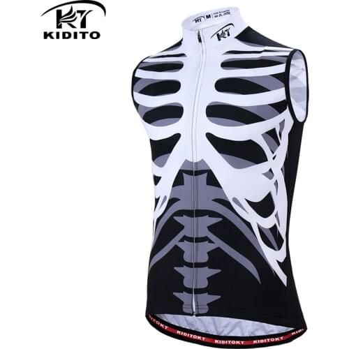 KIDITOKT 2020 Pro Cycling Vests Racing Bicycle Jersey Maillot Ropa Ciclismo Summer Sleeveless Cycling Jerseys Mans Bike Clothing