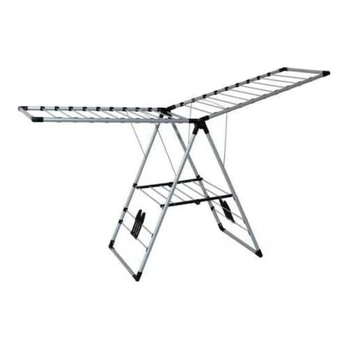 Laundry Hanger with Thick Pipe Foldable, Ergonomic, Small Footprint 19 Meters Hanging Capacity Fast & Free Shipping