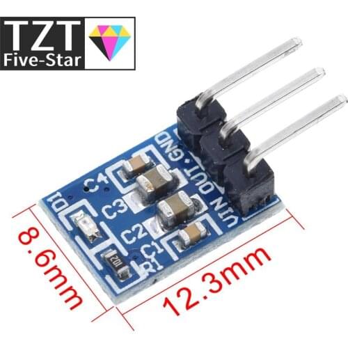 TZT High Quality 5V to 3.3V For DC-DC Step-Down Power Supply Buck Module AMS1117 LDO 800MA