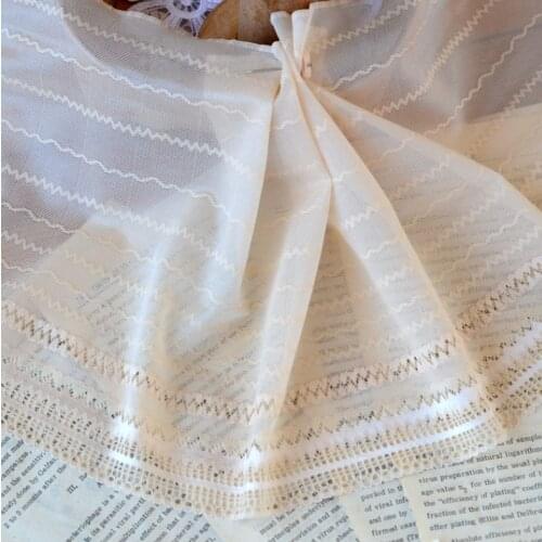 1 Meter Width 19.5m Skin Color Micro-elastic Lace Fabric DIY Apparel Sewing Handmade Material Lace Trim Garment Accessories