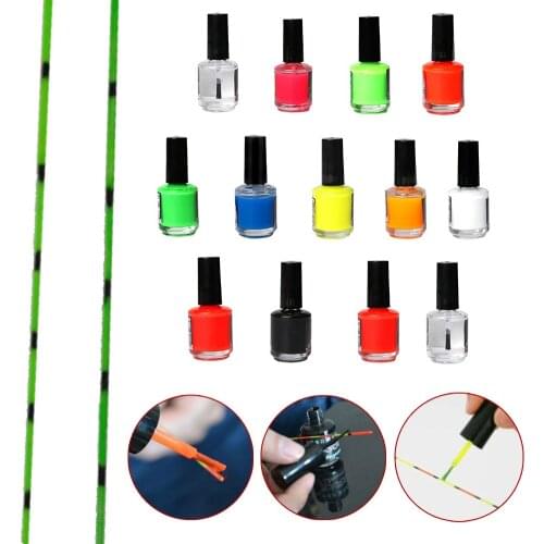 1pc 15ml High Visibility Fishing Float Tip Paint Fast Dry Floats Tail Repairing Painting DIY Fishing Float Fishing Float Fluores