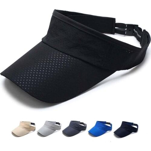 1pcs Visor Cap Unisex Summer Thin Mesh Portable Quick Dry Breathable Sun Hat Golf Tennis Running Hiking Camping Fishing Sailboat