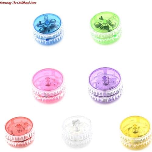 1PCS Professional LED Flashing Child Clutch Mechanism Yo-Yo Toys Luminous Yoyo Ball Party Entertainment Gifts 7 Colors For Kid