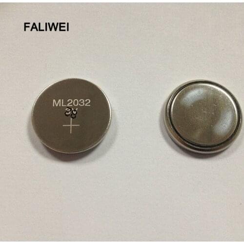 2pcs/lot 3V Coin Cell Button battery 2032 ML2032 Rechargeable CMOS BIOS RTC Back Up Reserve Battery