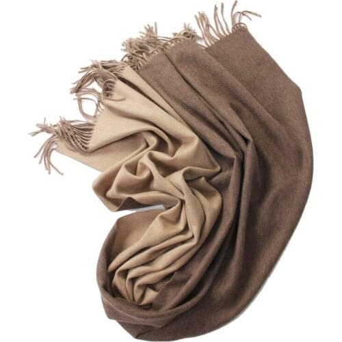 2022%100 Cashmere Shawl Water Ripple Double Sided Autumn Winter Ladies Thickened Cashmere