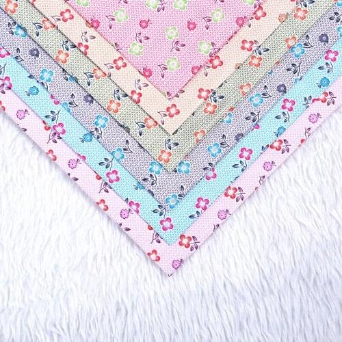 50cm*150cm Flowers polyester fabric wholesale supply plain weave fabric for curtain headwear shoes hats and clothing