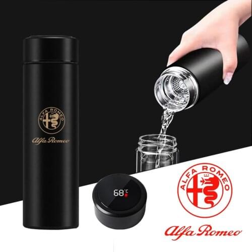 Car Accessories Flasks Travel Car Soup Coffee Mug Thermos Water Bottle for Alfa Romeo Giulia Stelvio Giulietta 159 147 156