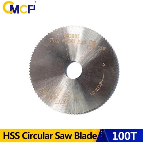 CMCP 100T HSS Circular Saw Blade 50x0.5x9.5mm Mini Cutting Blade Fit #42307 42805 Mini Cut Off Saw
