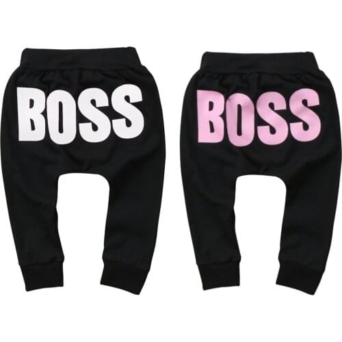Kids Babys Boys Girls Clothes Casual Letter Harem Pants Toddler Sweatpants Joggers Elastic Bottoms Kid Baby Boy Girl Clothes