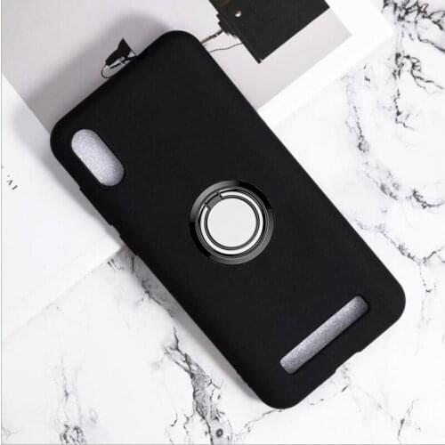 For Doogee X90 6.1" Back Ring Holder Bracket Phone Case Cover TPU Soft Silicone Bumper Anti Drop Shell
