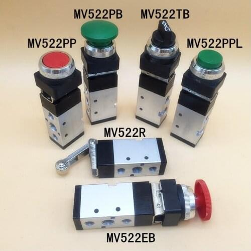 G1/4" MV522 MV522R Machinery mechanical Pneumatic Valve MV522PP MV522PPL MV522PB MV522EB MV522TB
