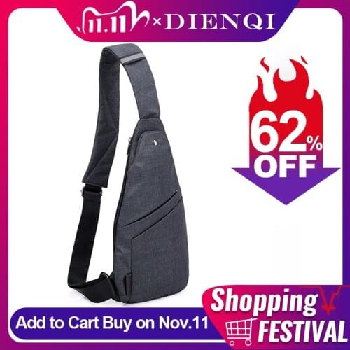 DIENQI Minimalism Shoulder Bags for Men Slim Mini Cross Body Bags Mans Bag Personal Pocket Tactical Belt Bag Small Handbag Man